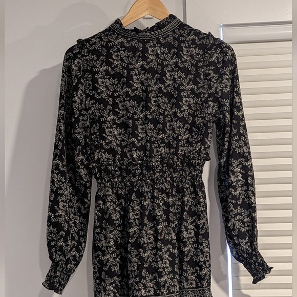 Max Studio Tiered long sleeve maxi dress floral small - Picture 5 of 6